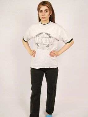 90s Black Hills T-Shirt (L) large grey green vintage South Dakota layered tee